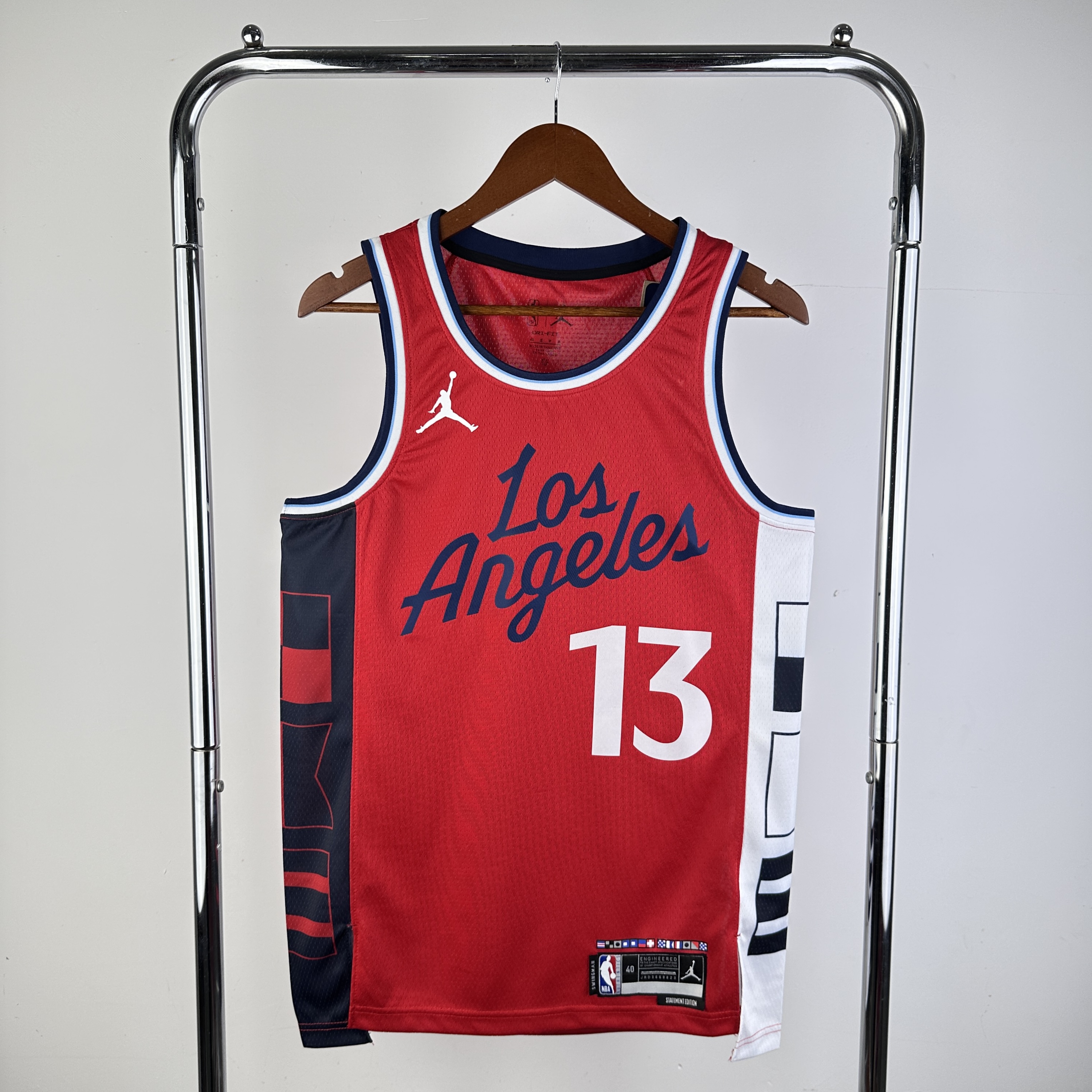 Men Los Angeles Clippers #13 George Red Season Jordan style 2025 NBA Jersey->->NBA Jersey